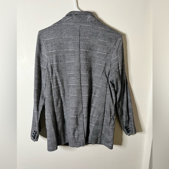 Old Navy Women's Size M Soft Cotton Plaid Blazer Work Career - Picture 4 of 4